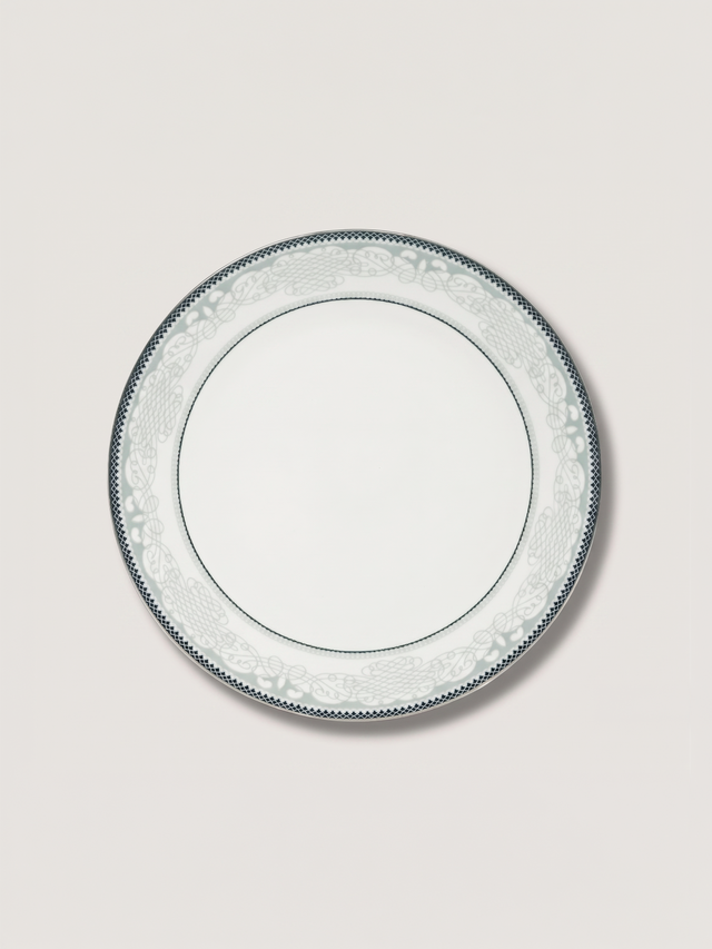 Leonora White Porcelain Dinner Plates - Set of 6