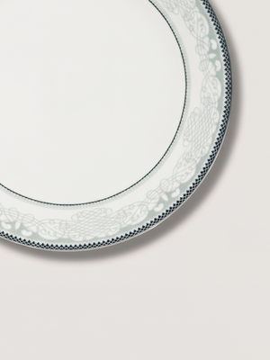 Leonora White Porcelain Dinner Plates - Set of 6