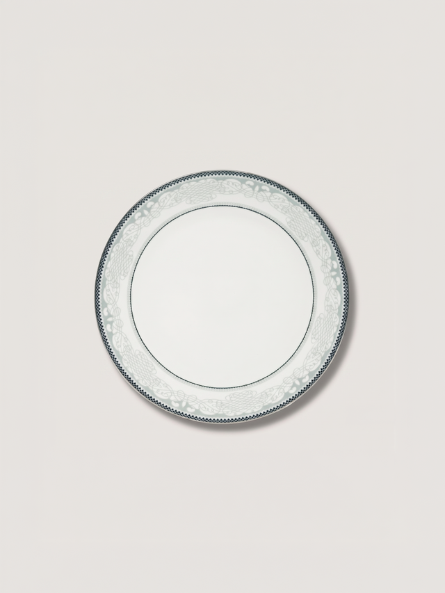 Leonora White Porcelain Side Plates - Set of 6