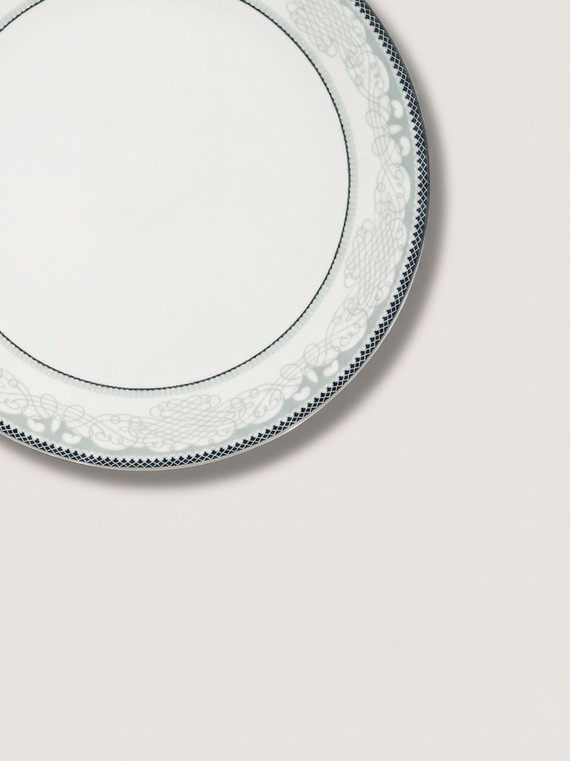 Leonora White Porcelain Side Plates - Set of 6