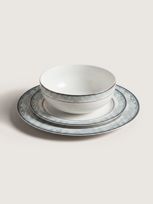 Leonora White Porcelain Serving Bowls - Set of 2