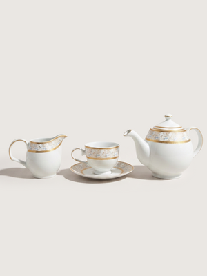 Denis Porcelain Cup & Saucer - Set of 2