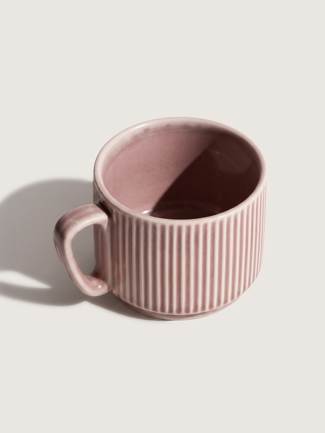 Cosima Blush Porcelain Cup & Saucer - Set of 2