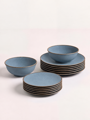 Cassia Blue Porcelain Dinner Set
