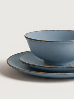 Cassia Blue Porcelain Dinner Set
