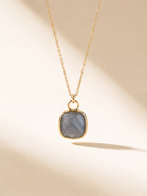 Luma Labradorite Pendant - 18k Gold Vermeil