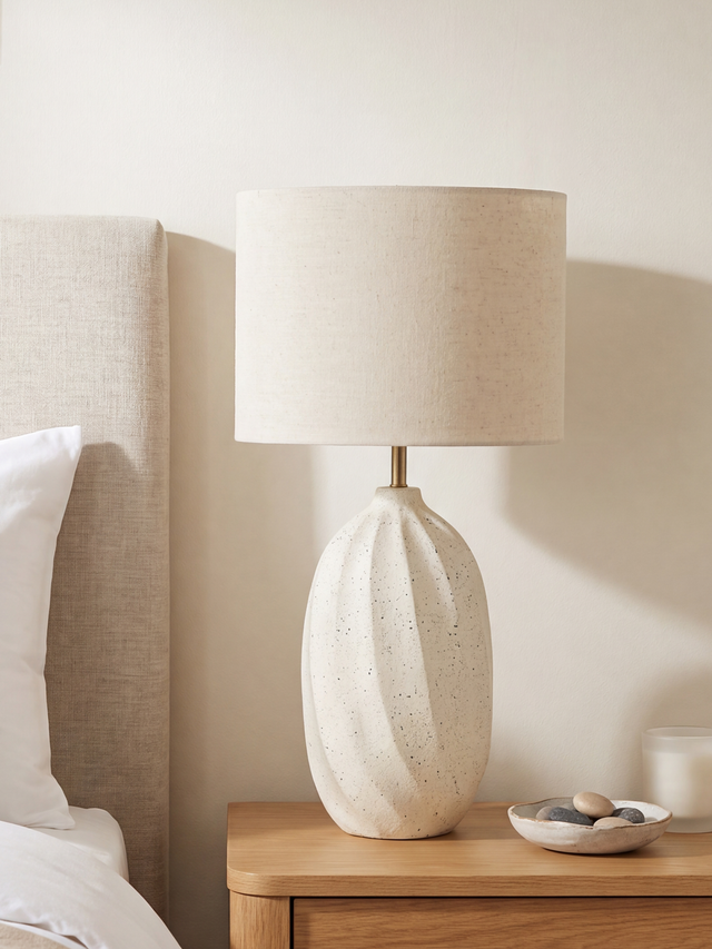 Luma Paper Mache Lamp Base