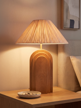 Arko Mango Wood Geometric Lamp Base