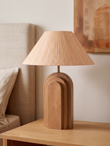 Arko Mango Wood Geometric Lamp Base