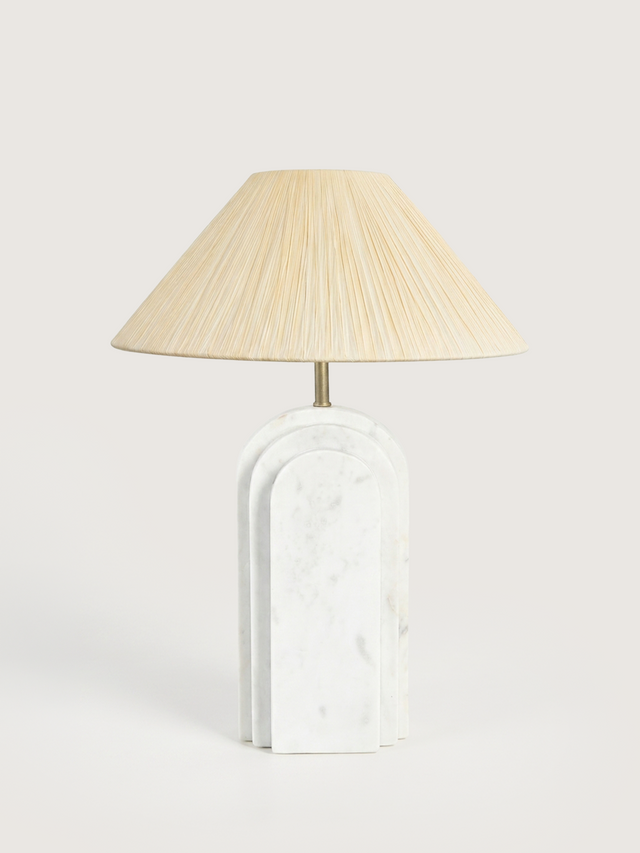 Arko Marble Geometric Lamp Base