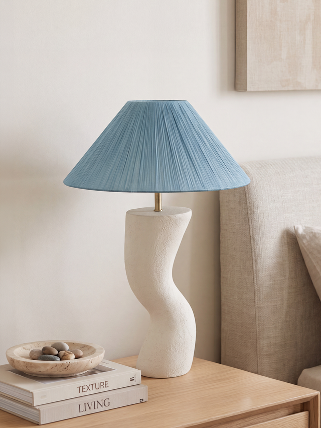 Miru Paper Mache Sculptural Lamp Base