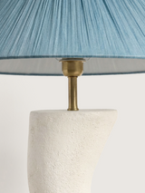 Luisa Raffia Lampshade with Miru Paper Mache Base