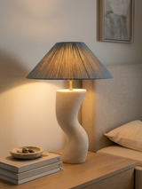 Miru Paper Mache Sculptural Lamp Base