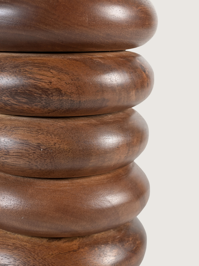 Toru Mango Wood Sculptural Lamp Base