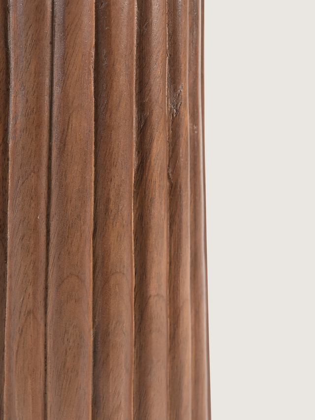 Ribo Mango Wood Fluted Lamp Base