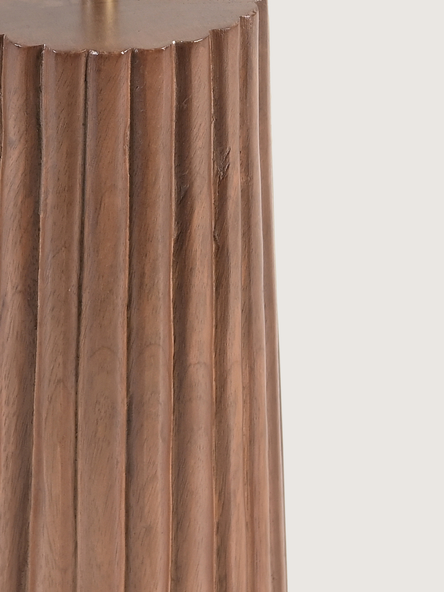 Ribo Mango Wood Fluted Lamp Base