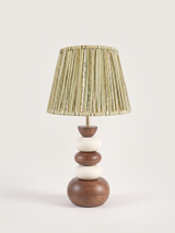 Peba Mango Wood Pebble Lamp Base