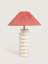 Charlotte Raffia Lampshade with Sora Paper Mache Base