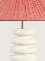 Charlotte Raffia Lampshade with Sora Paper Mache Base