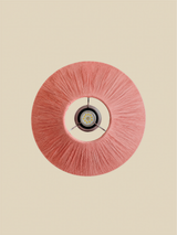 Charlotte Raffia Lampshade with Arko Marble Geometric Lamp Base