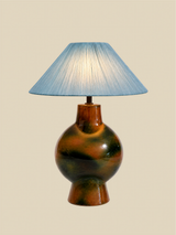 Luisa Raffia Lampshade with Arko Marble Geometric Lamp Base