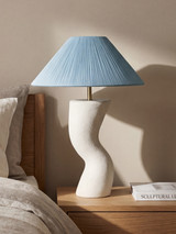 Luisa Raffia Lampshade with Miru Paper Mache Base
