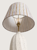 Baker Silk Lampshade with Luma Paper Mache Base