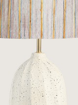 Baker Silk Lampshade with Luma Paper Mache Base