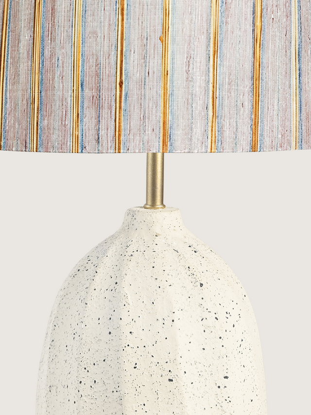 Baker Silk Lampshade with Luma Paper Mache Base