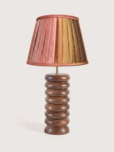 Teresa Silk Ombre Lampshade with Sculptural Mango Wood Base