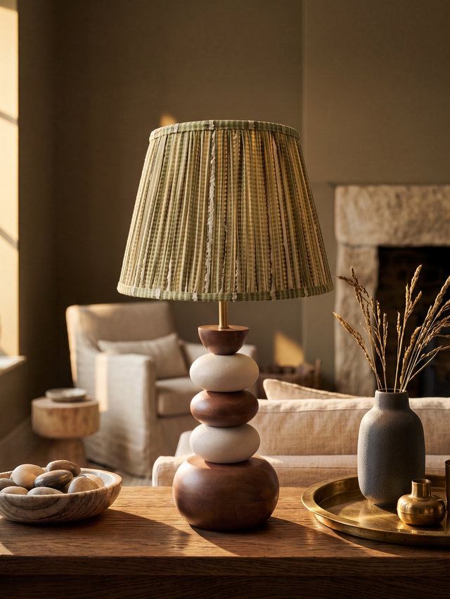 Vadim Silk Striped Lampshade