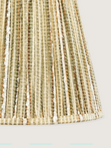 Vadim Silk Striped Lampshade with Mini Pebble Base