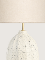 Becky Cotton Lampshade with Luma Paper Mache Base
