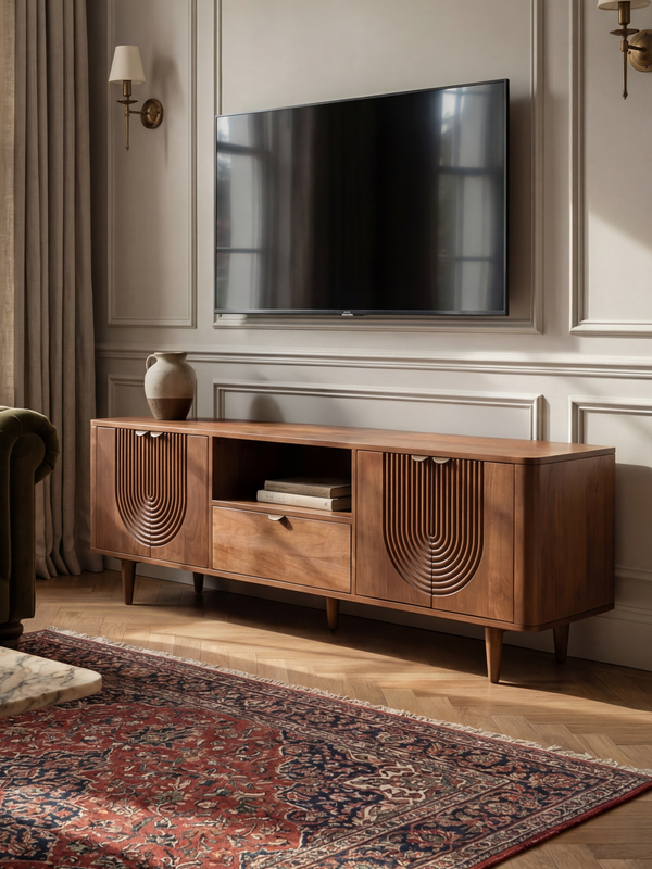 Ariso Mango Wood Media Unit
