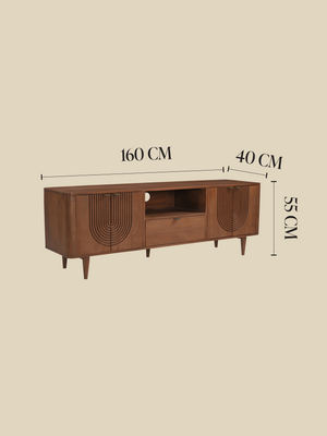 Ariso Mango Wood Media Unit