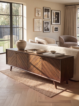 Carrie Mango Wood Media Unit