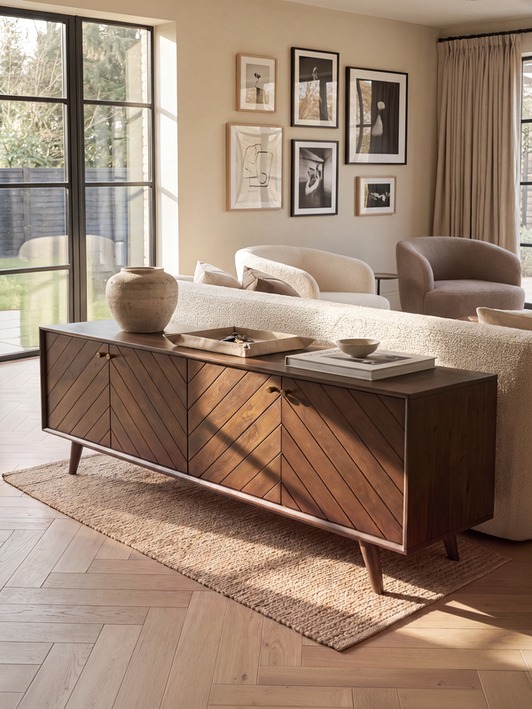 Carrie Mango Wood Media Unit