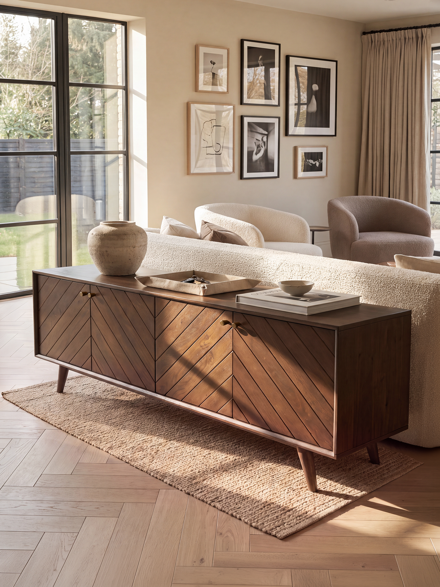 Carrie Mango Wood Media Unit