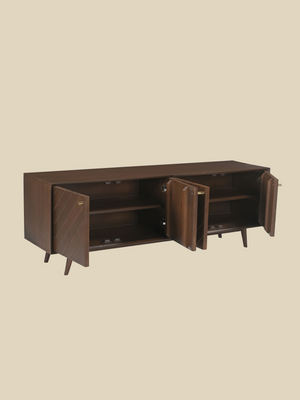 Carrie Mango Wood Media Unit