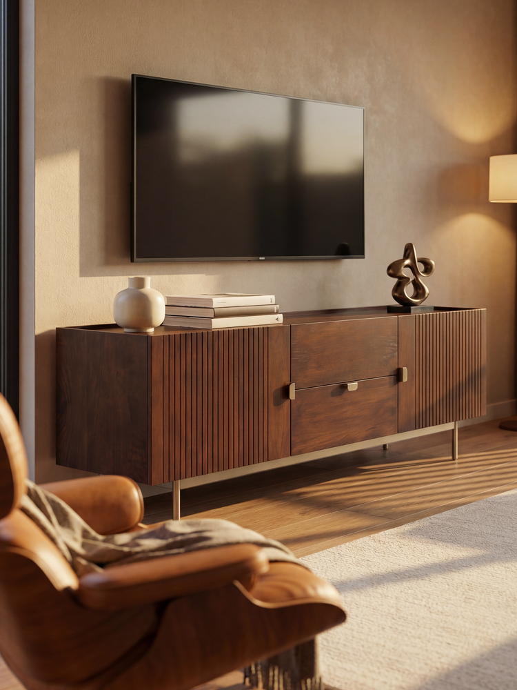 Jenna Mango Wood Media Unit