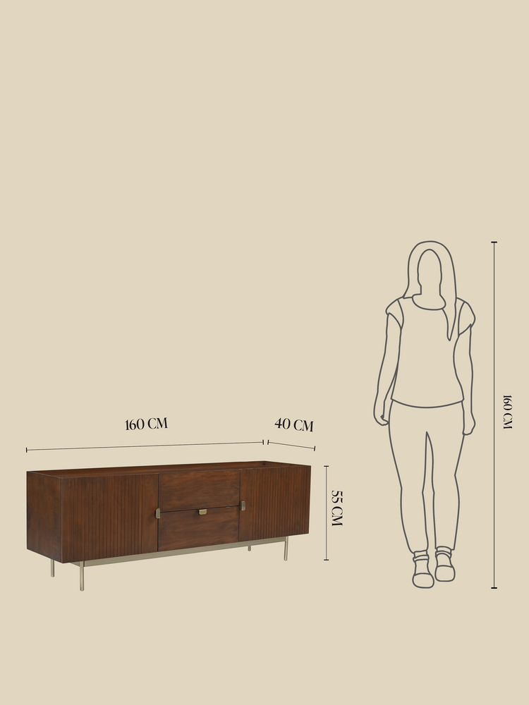 Jenna Mango Wood Media Unit