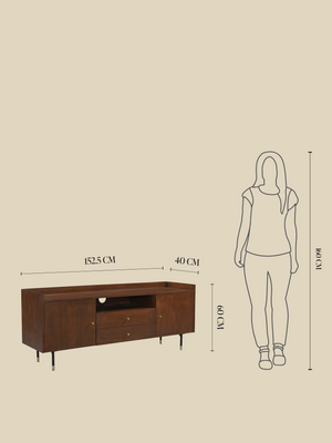 Lorna Mango Wood Media Unit