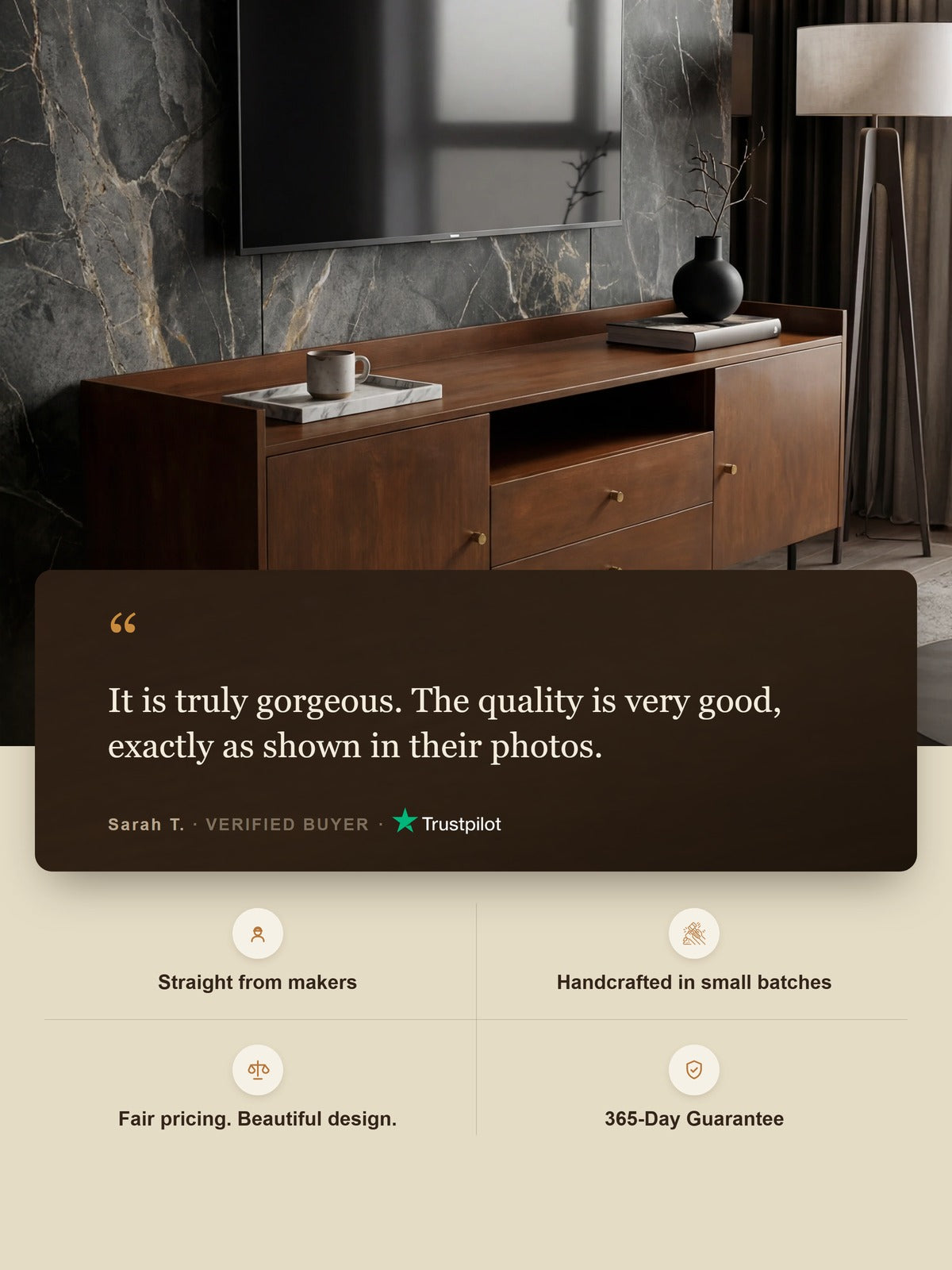 Lorna Mango Wood Media Unit