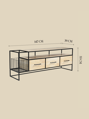 Bettina Mango Wood Media Unit