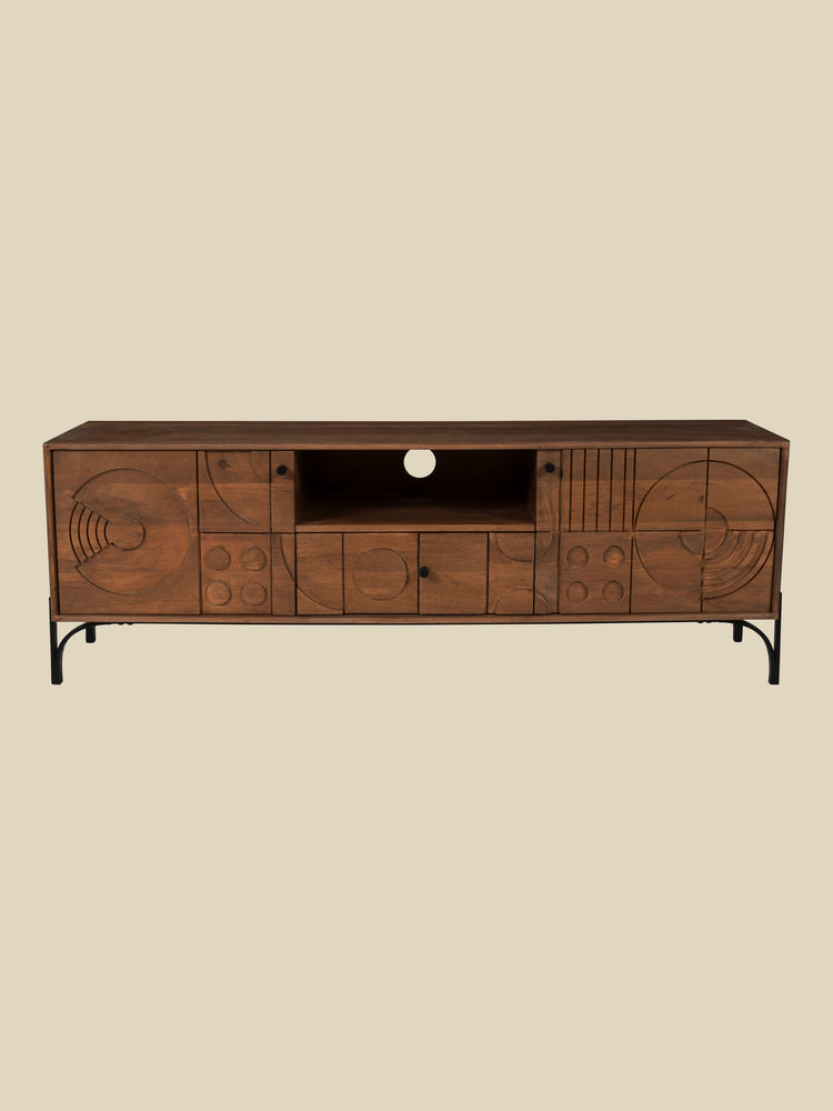 Bastian Mango Wood Media Unit