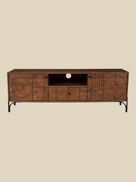 Bastian Mango Wood Media Unit