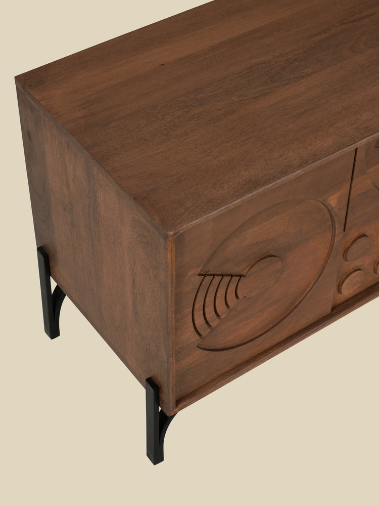 Bastian Mango Wood Media Unit