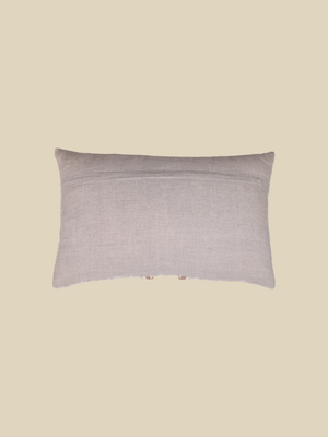 Kenil Beige Hand-woven Cushion