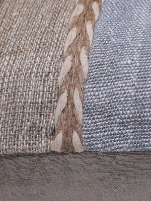Kenil Blue Hand-woven Cushion