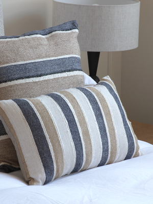 Monochrome Magic Hand-woven Cushion